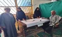برپایی میز خدمت شبکه بهداشت و درمان در مصلی شهر سردشت بشاگرد